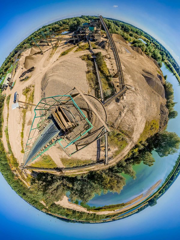 Kieswerk Stolzenau in 360°